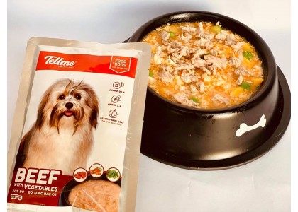 Tellme- Beef with vegetable 130g for dog's